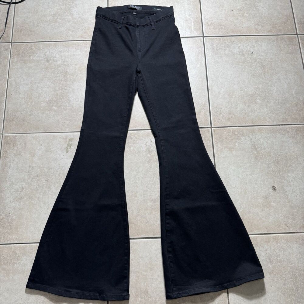 Judy Blue Super Flare 1/25 25x34 Black Hippie Stretch Pull Bell Bottom Denim